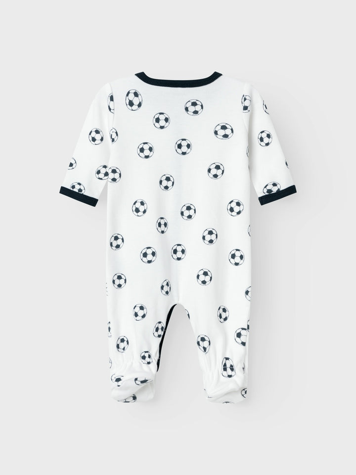 Baby pyjama FOOTBALL Bright White