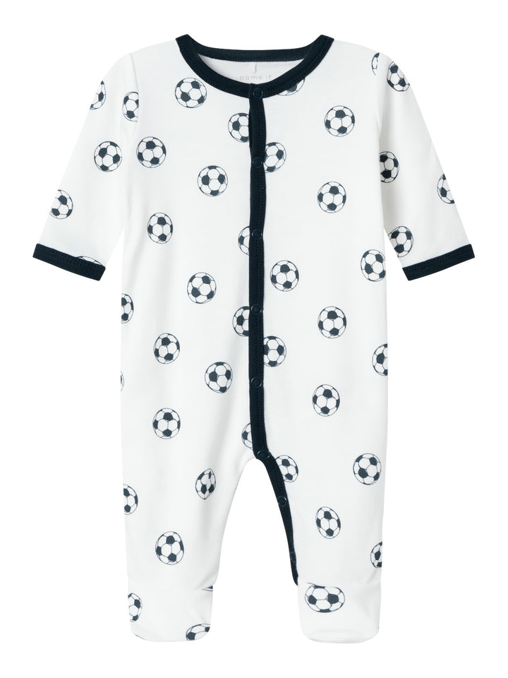 Baby pyjama FOOTBALL Bright White