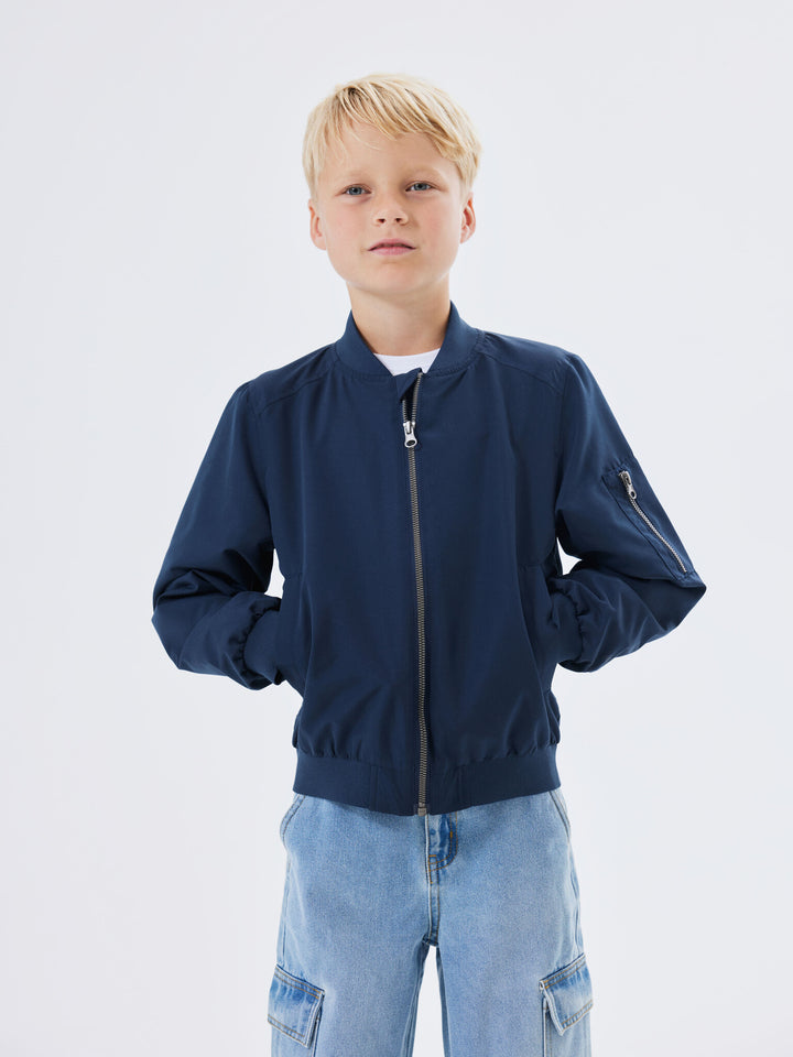 Kids jas MONSTER BOMBER Navy Blazer ZIPPER POCKET