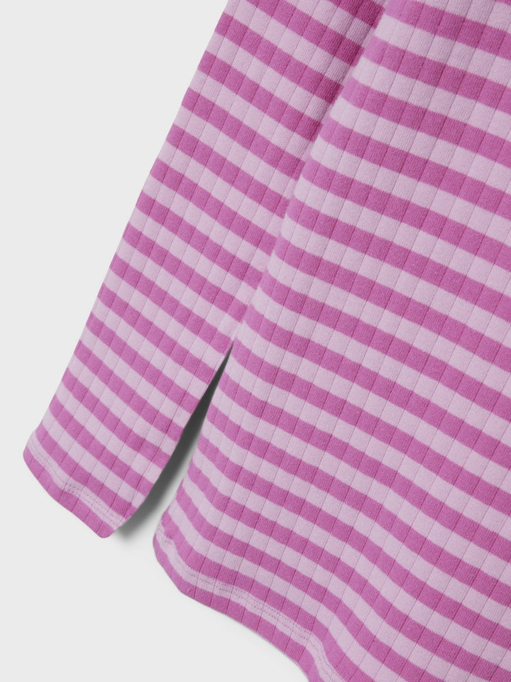 Kinder Langarmshirt SURAJA Pastell Lavendel PHLOX PINK STREIFEN Schlanke Passform