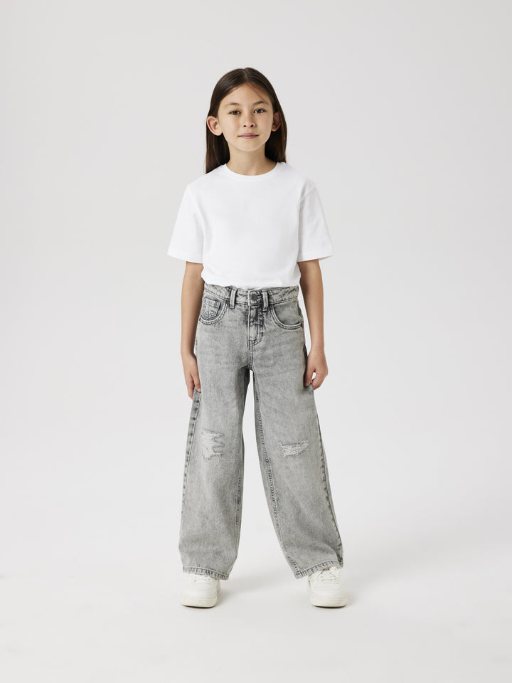 Kids spijkerbroek ROSE Light Grey Denim WIDE