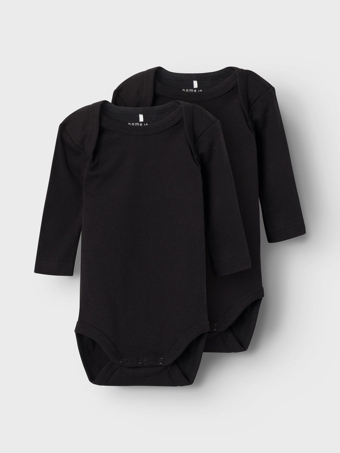 Baby romper 2P SOLID BLACK Black