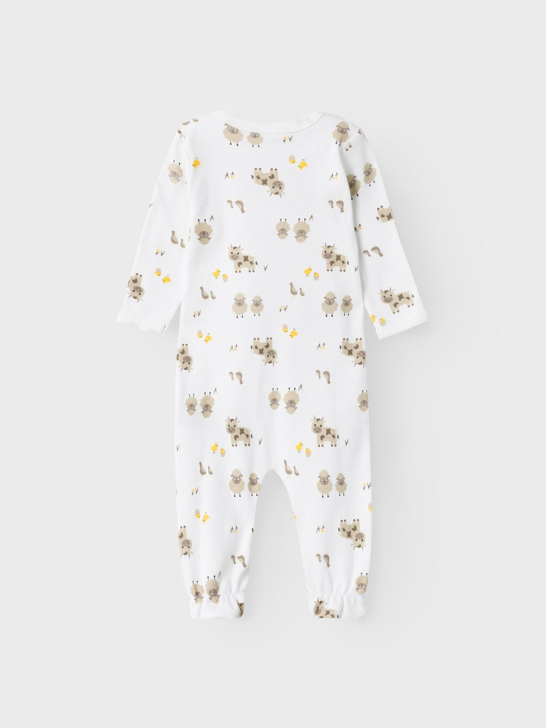 Baby pyjama FARM ANIMALS Bright White