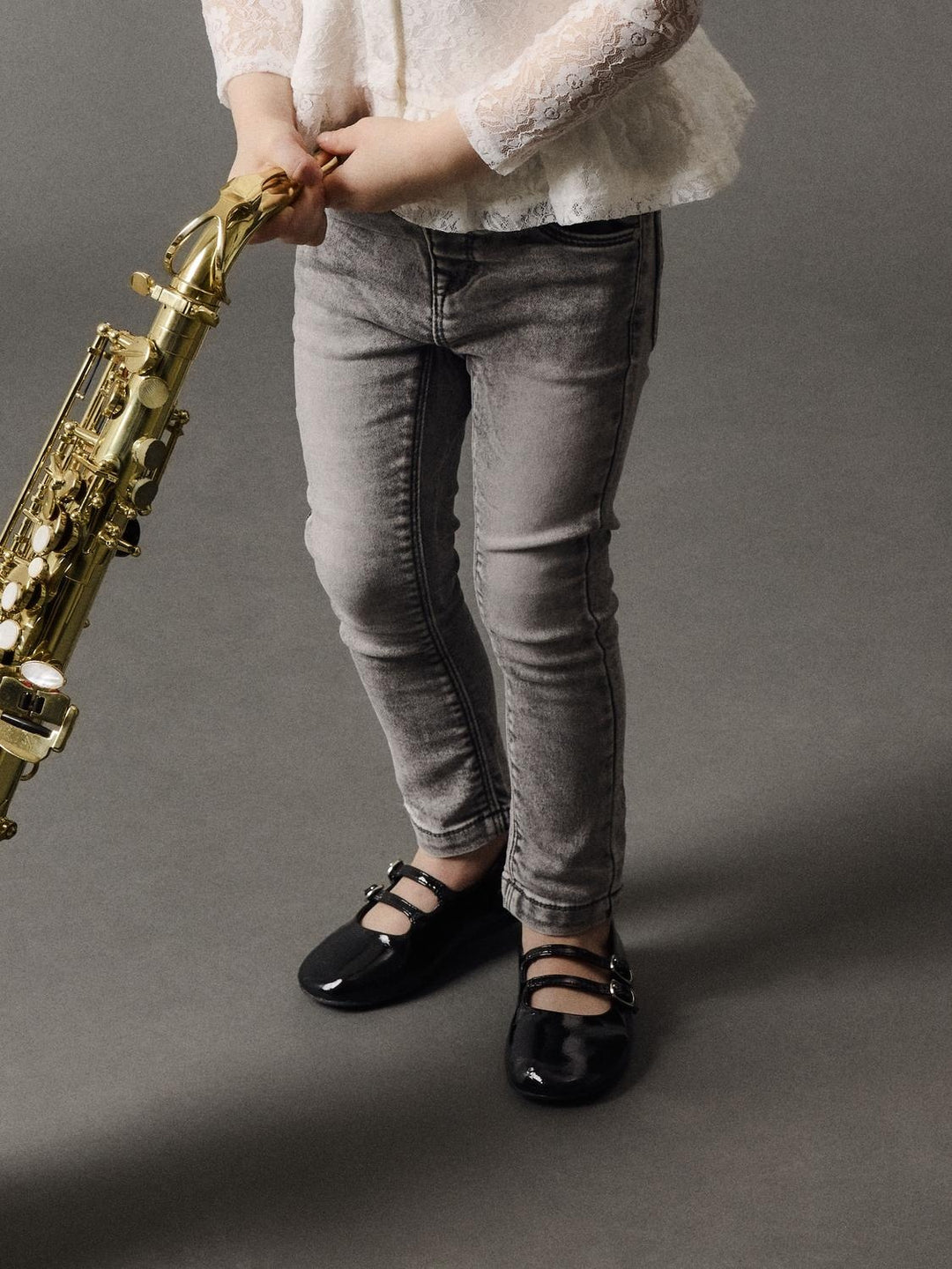 Mini spijkerbroek POLLY Light Grey Denim Skinny Fit