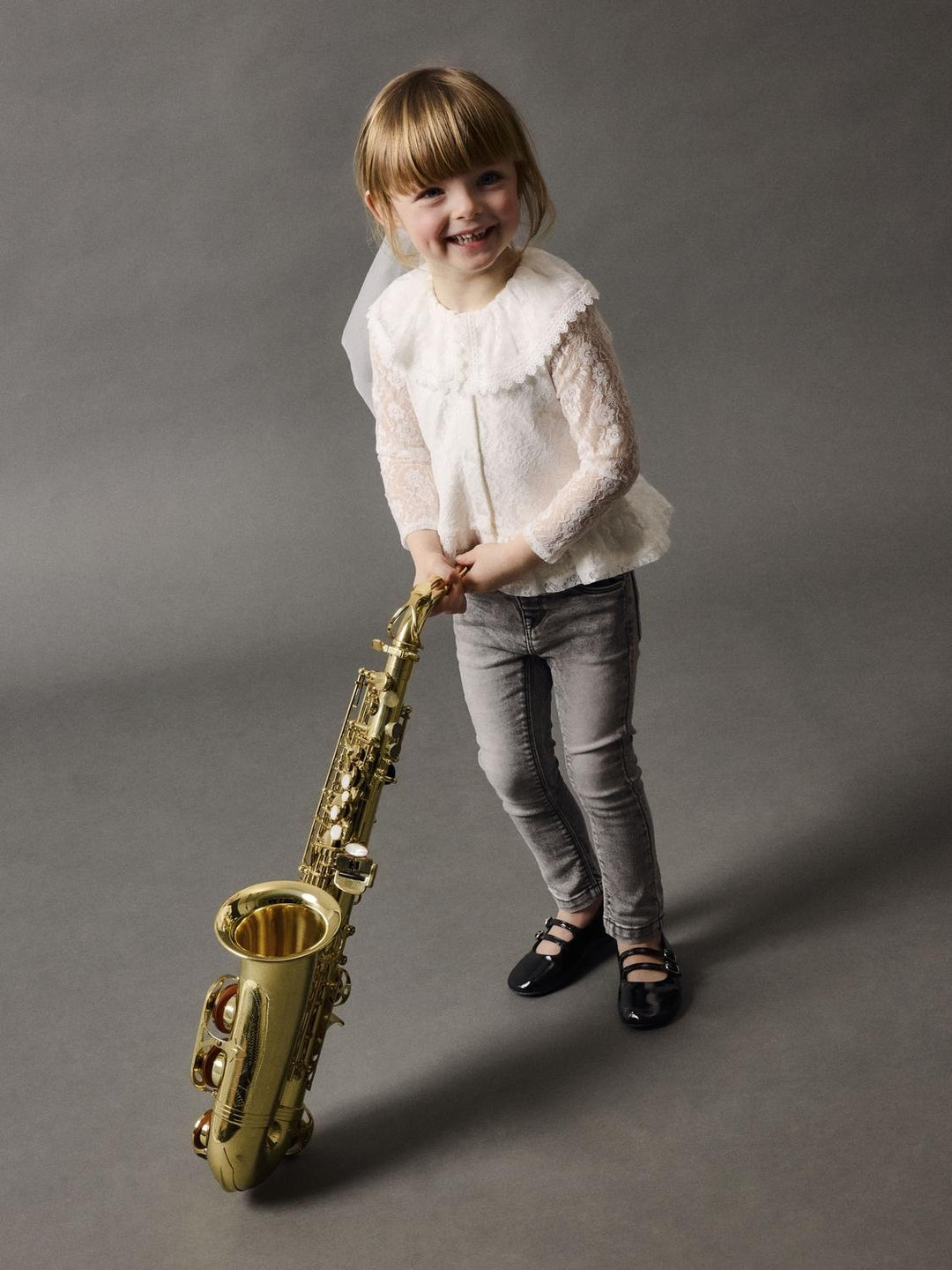 Mini spijkerbroek POLLY Light Grey Denim Skinny Fit