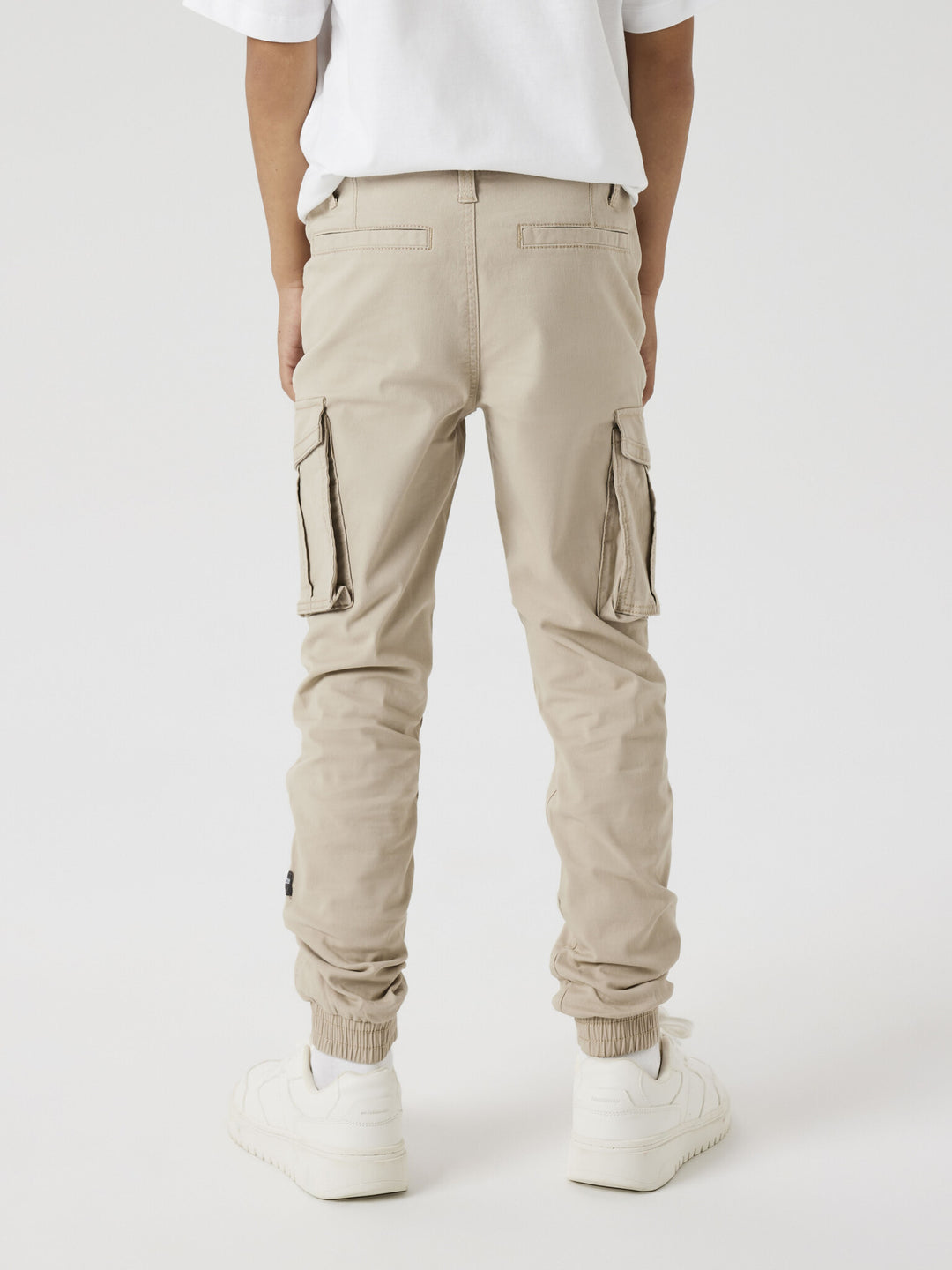 Kids broek RYAN CARGO Oxford Tan Round Fit