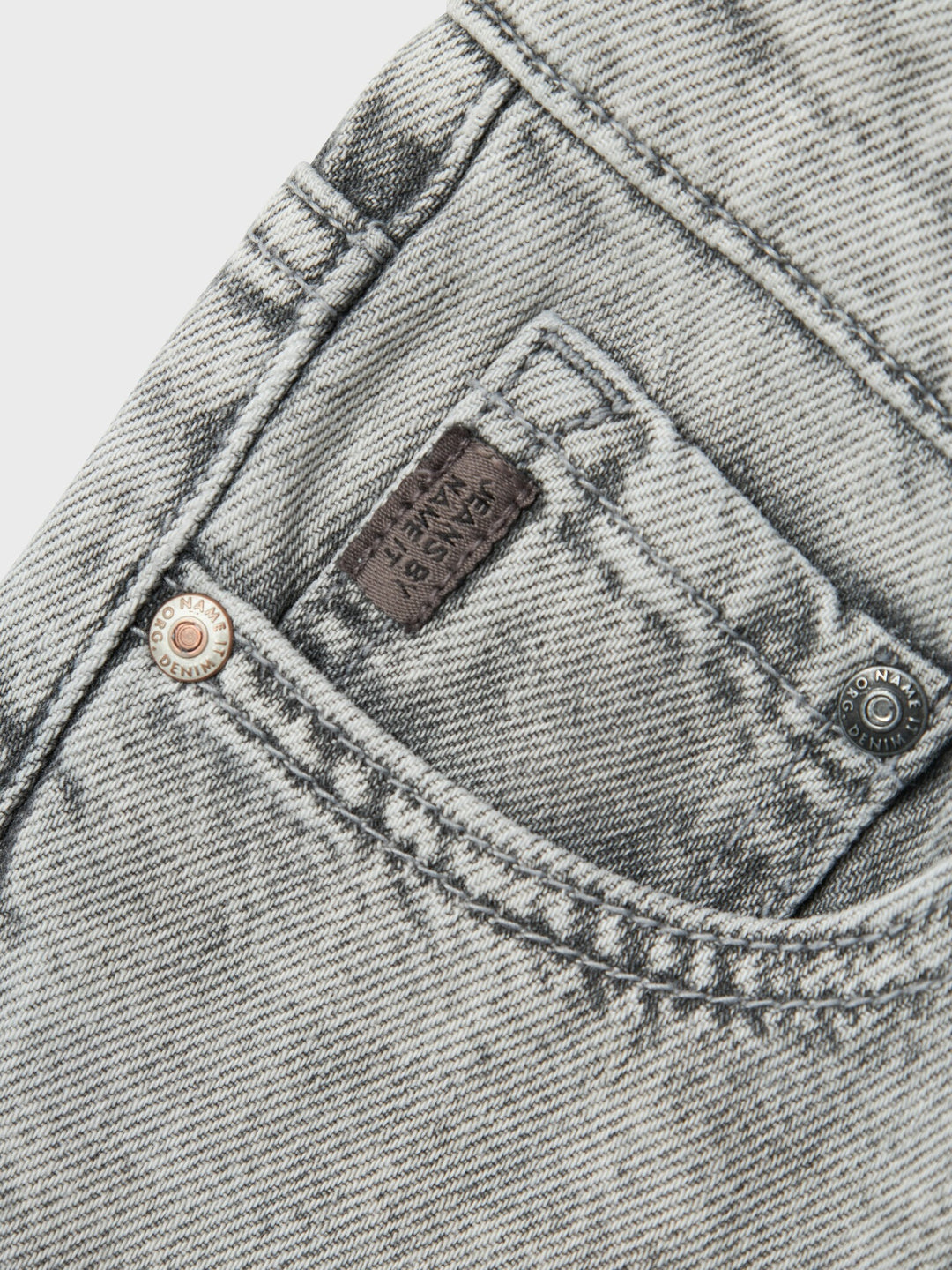 Kids spijkerbroek RYAN Light Grey Denim Straight Fit