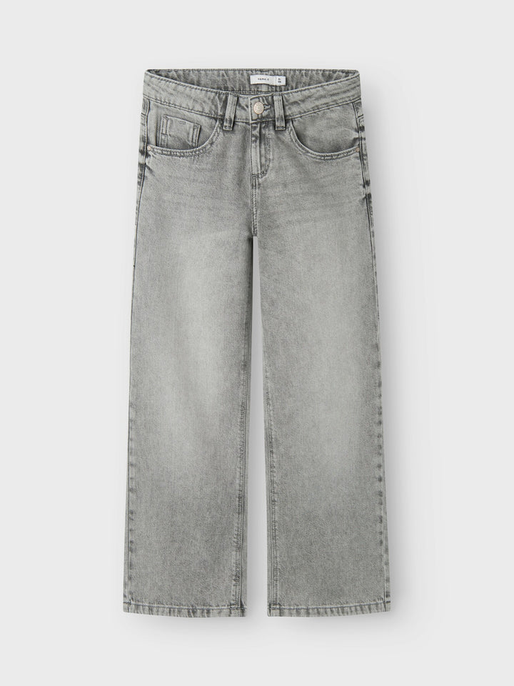 Kids spijkerbroek ROSE Light Grey Denim Wide Leg Fit