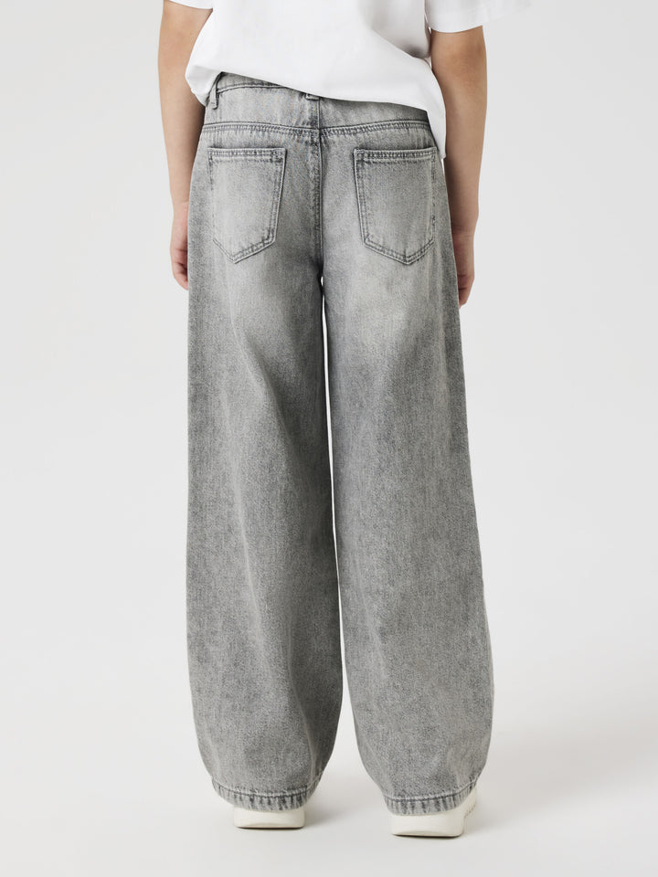 Kids spijkerbroek ROSE Light Grey Denim Wide Leg Fit