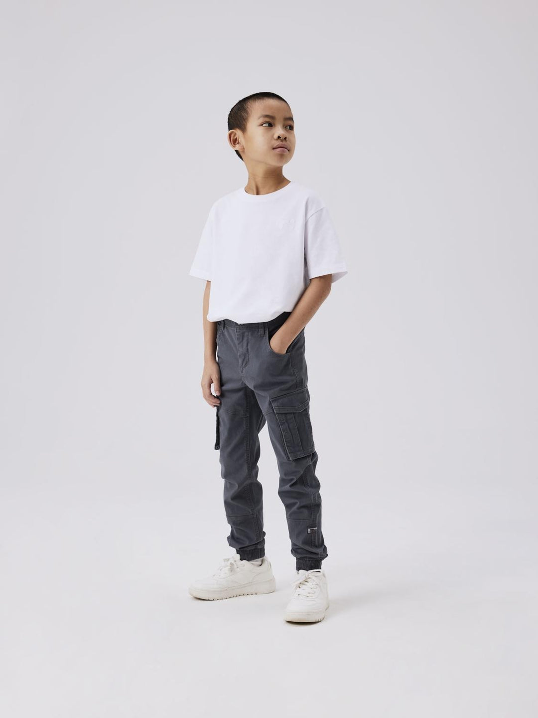 Kids broek RYAN Lava Smoke Round Fit