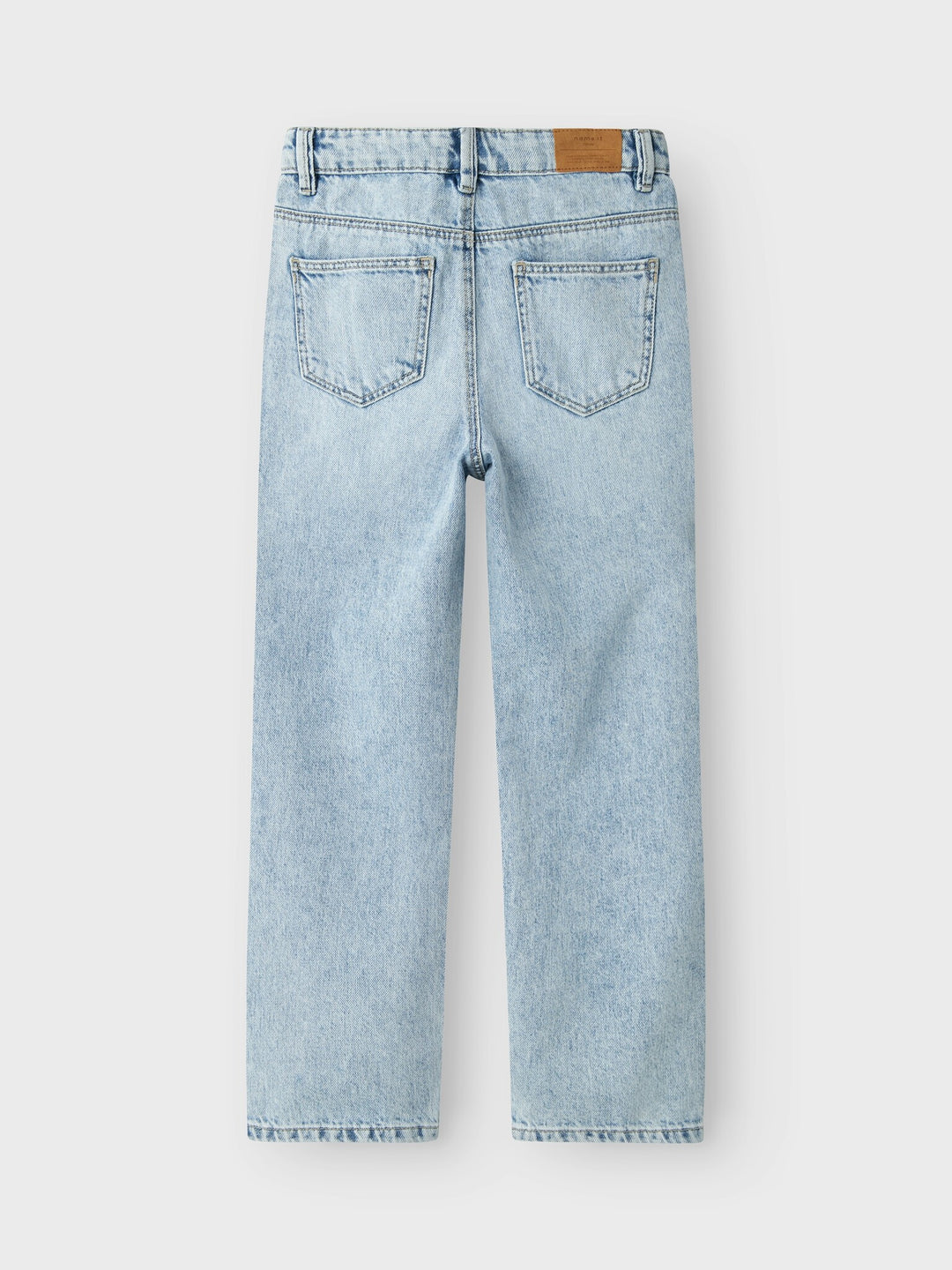 Kids spijkerbroek ROSE Light Blue Bleached Denim Straight Fit
