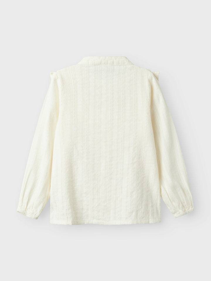 Mini blouse BISHIRT Cloud Dancer Regular Fit