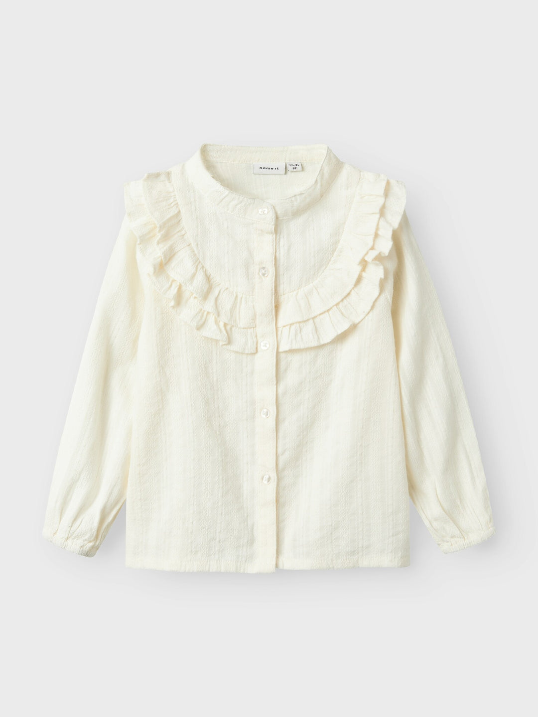 Mini blouse BISHIRT Cloud Dancer Regular Fit