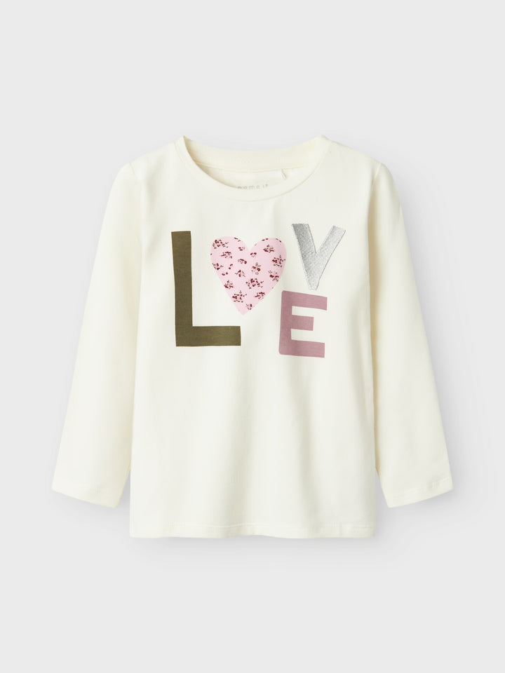 Mini Langarmshirt THEODORA Cloud Dancer Standard Fit