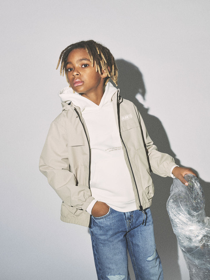 Kids jas MACON White Pepper