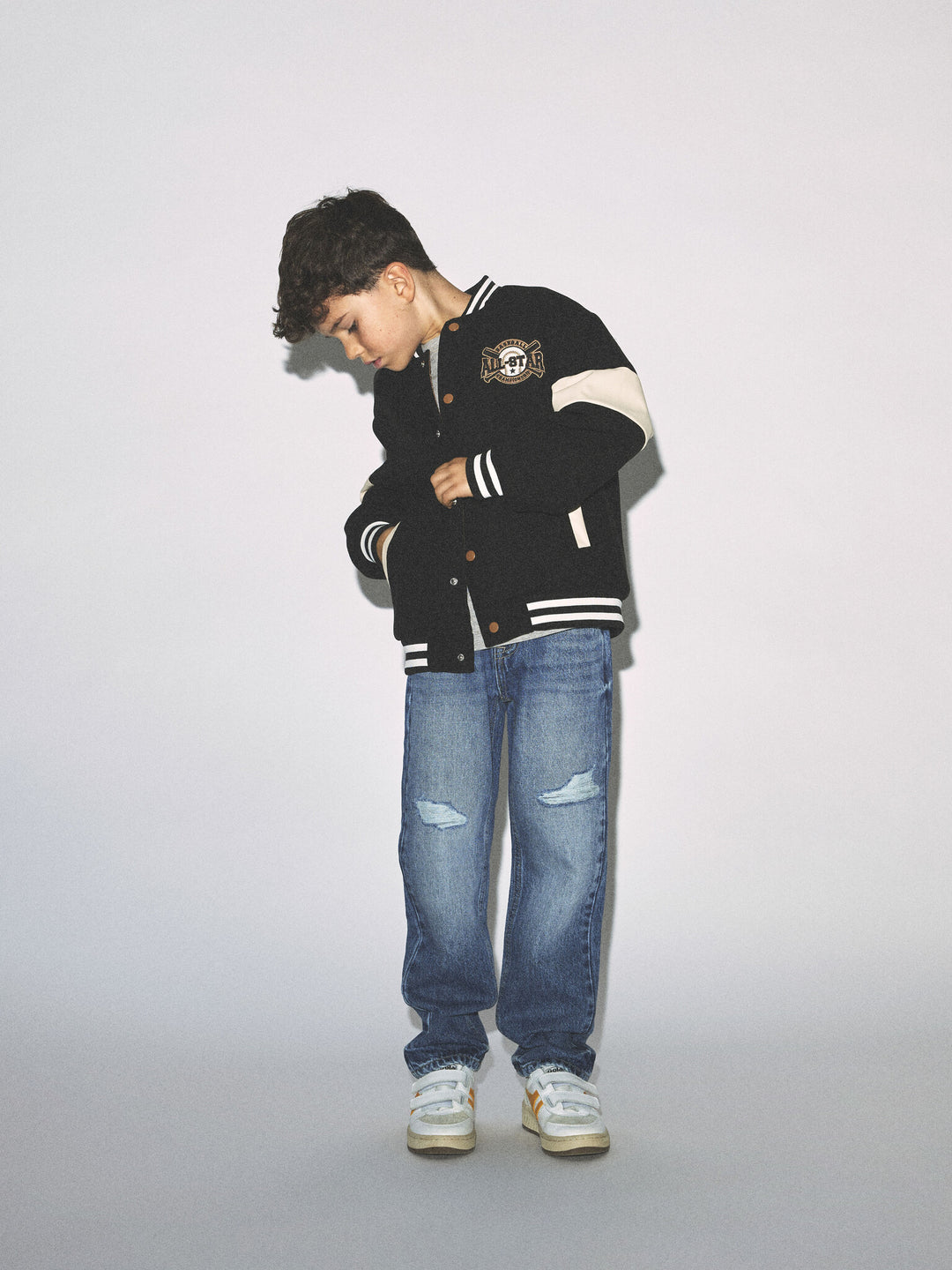 Kids jas MIKADO VARSITY Black