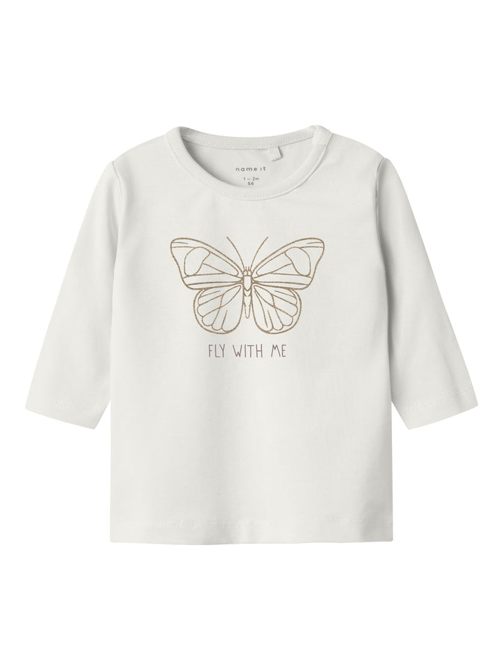 Baby Langarmshirt BABIA Cloud Dancer Regular Fit