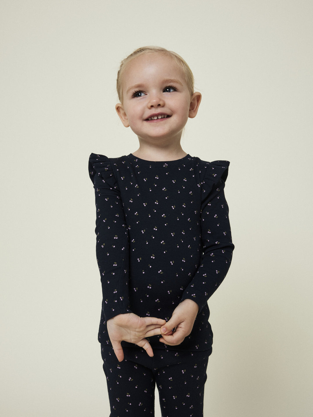 Mini Langarmshirt BABETH Navy Blazer Super Slim Fit