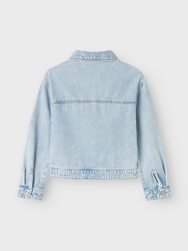 Kids spijkerjas MILA Light Blue Bleached Denim