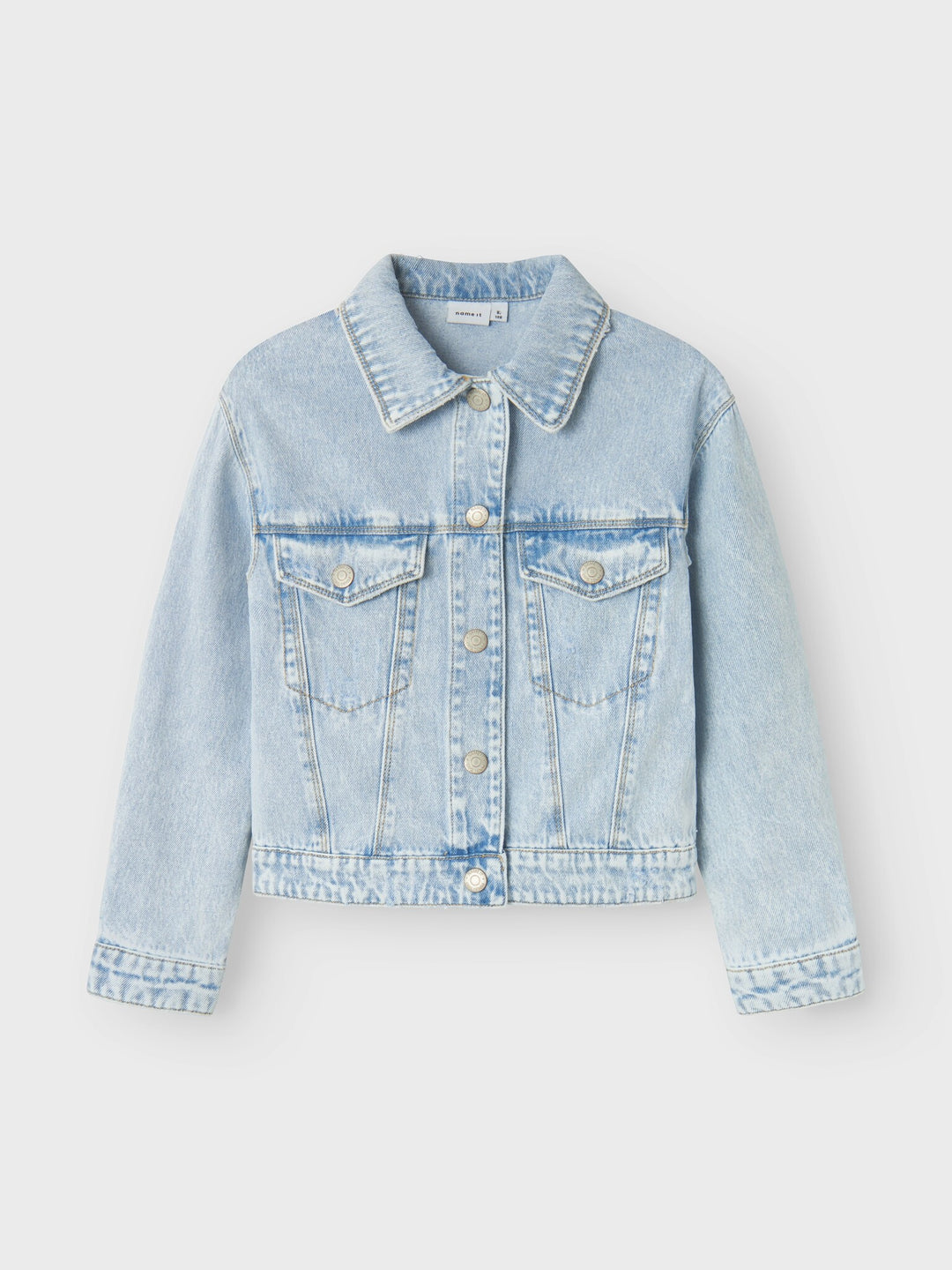 Kids spijkerjas MILA Light Blue Bleached Denim