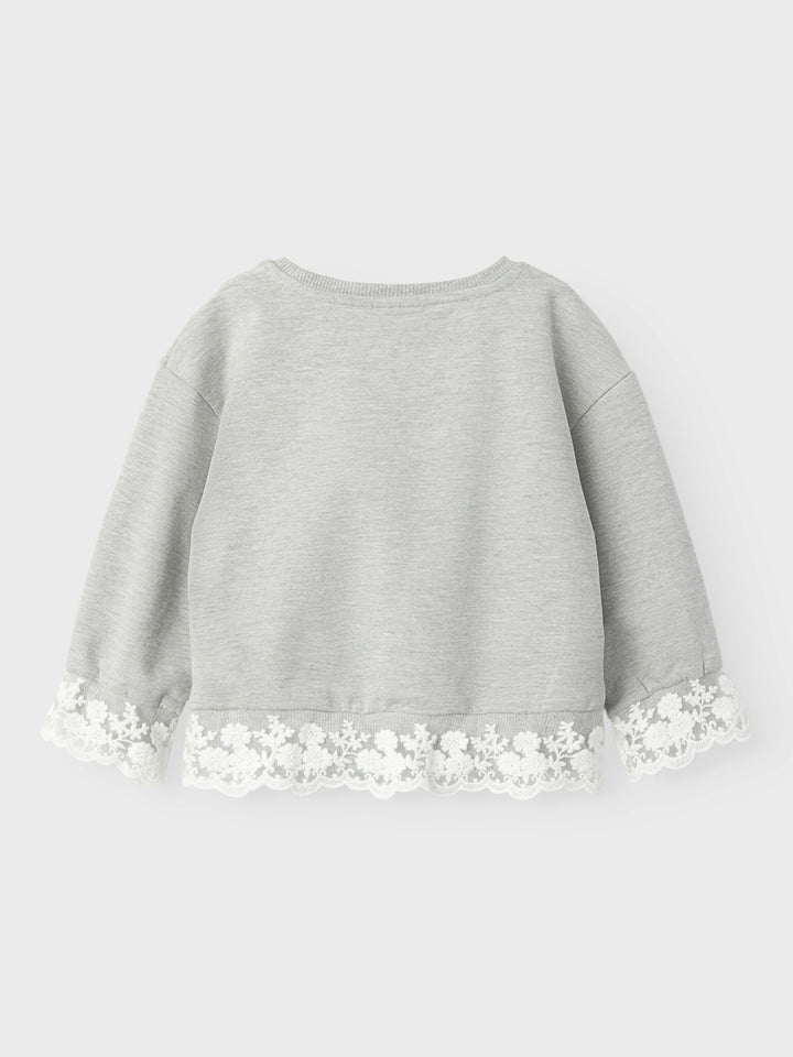 Mini Pullover BANNE Grau Melange Regular Fit