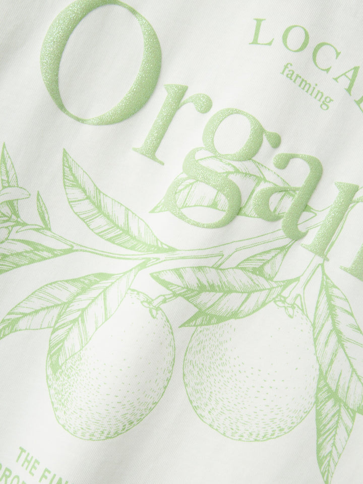 Kids T - shirt BOWAY Cloud Dancer ARCDIAN GREEN Regular Fit