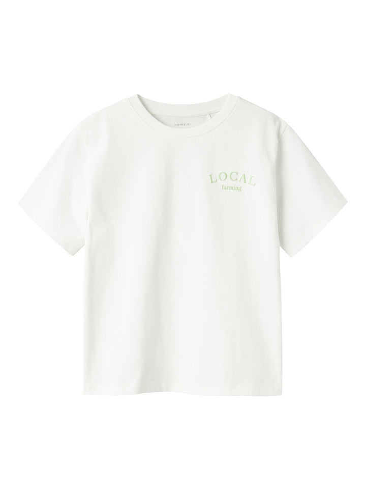 Kids T - shirt BOWAY Cloud Dancer ARCDIAN GREEN Regular Fit