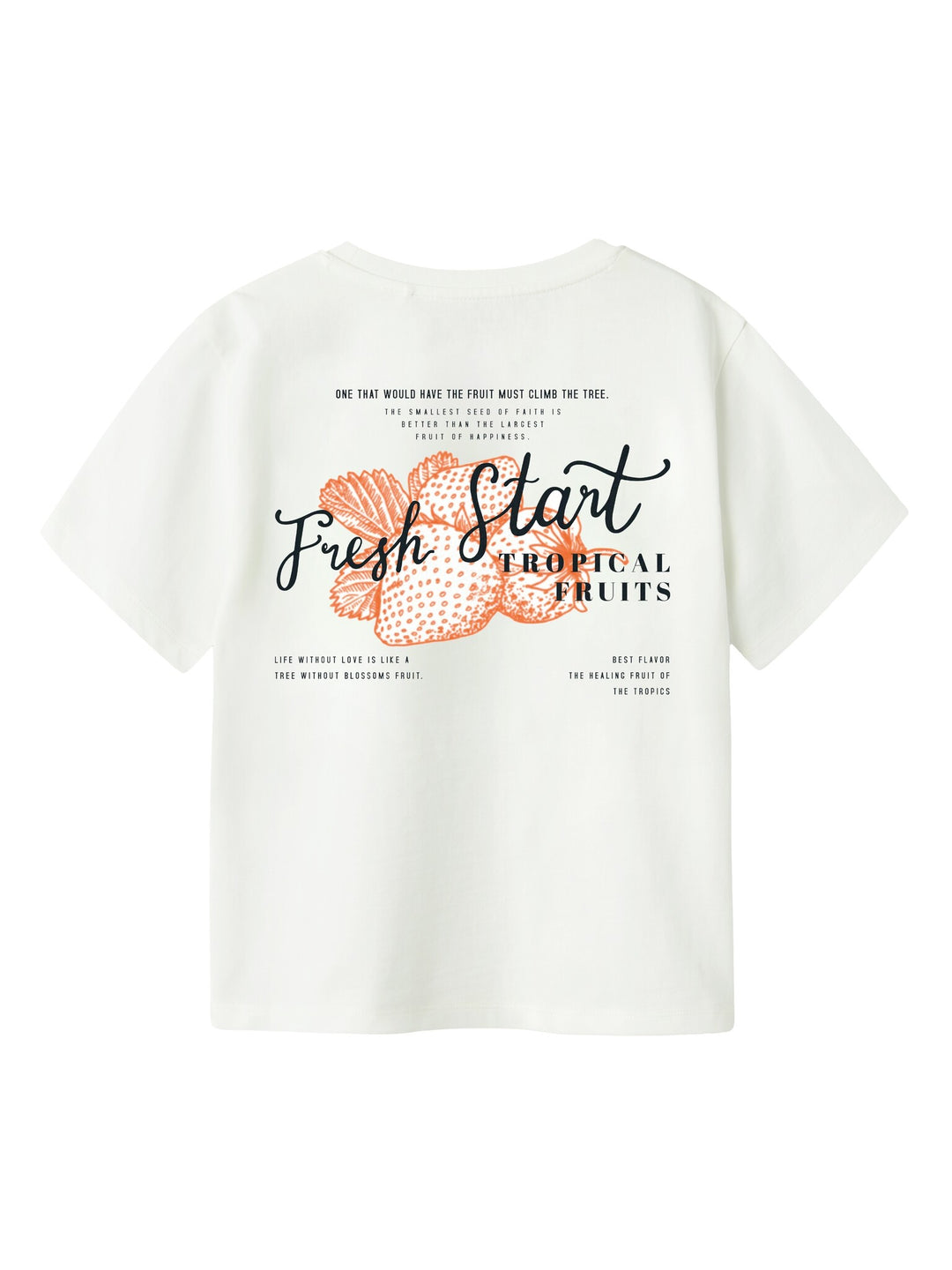 Kids T - shirt BOWAY Cloud Dancer RED ORANGE Regular Fit