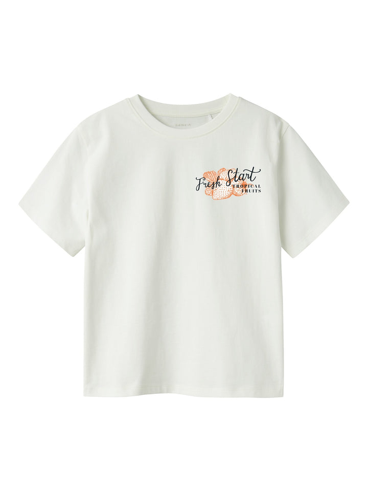 Kids T - shirt BOWAY Cloud Dancer RED ORANGE Regular Fit