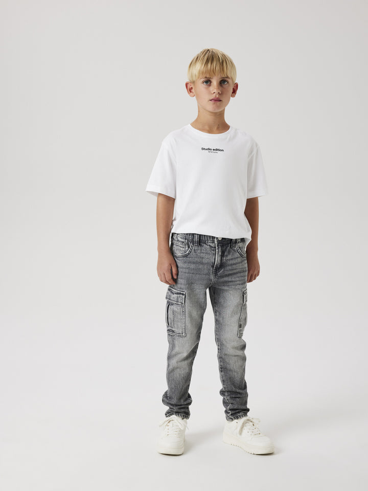 Kids spijkerbroek SILAS Medium Grey Denim Tapered Fit