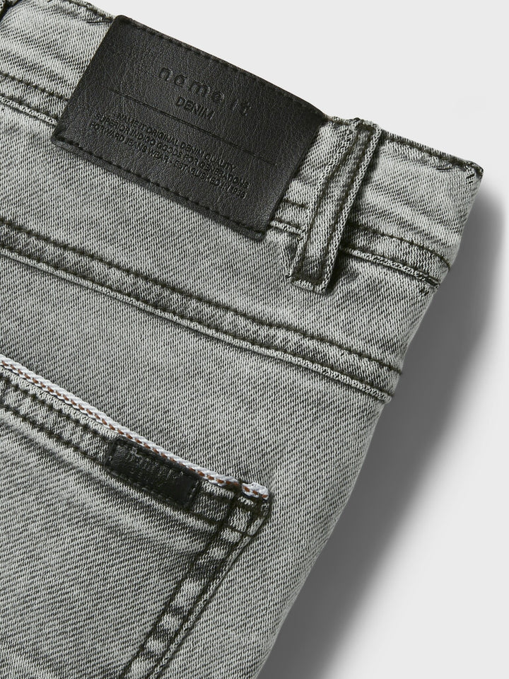 Kinder Shorts THEO Hellgrau Denim Xslim Fit