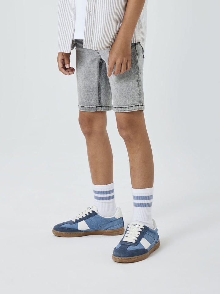 Kinder Shorts THEO Hellgrau Denim Xslim Fit
