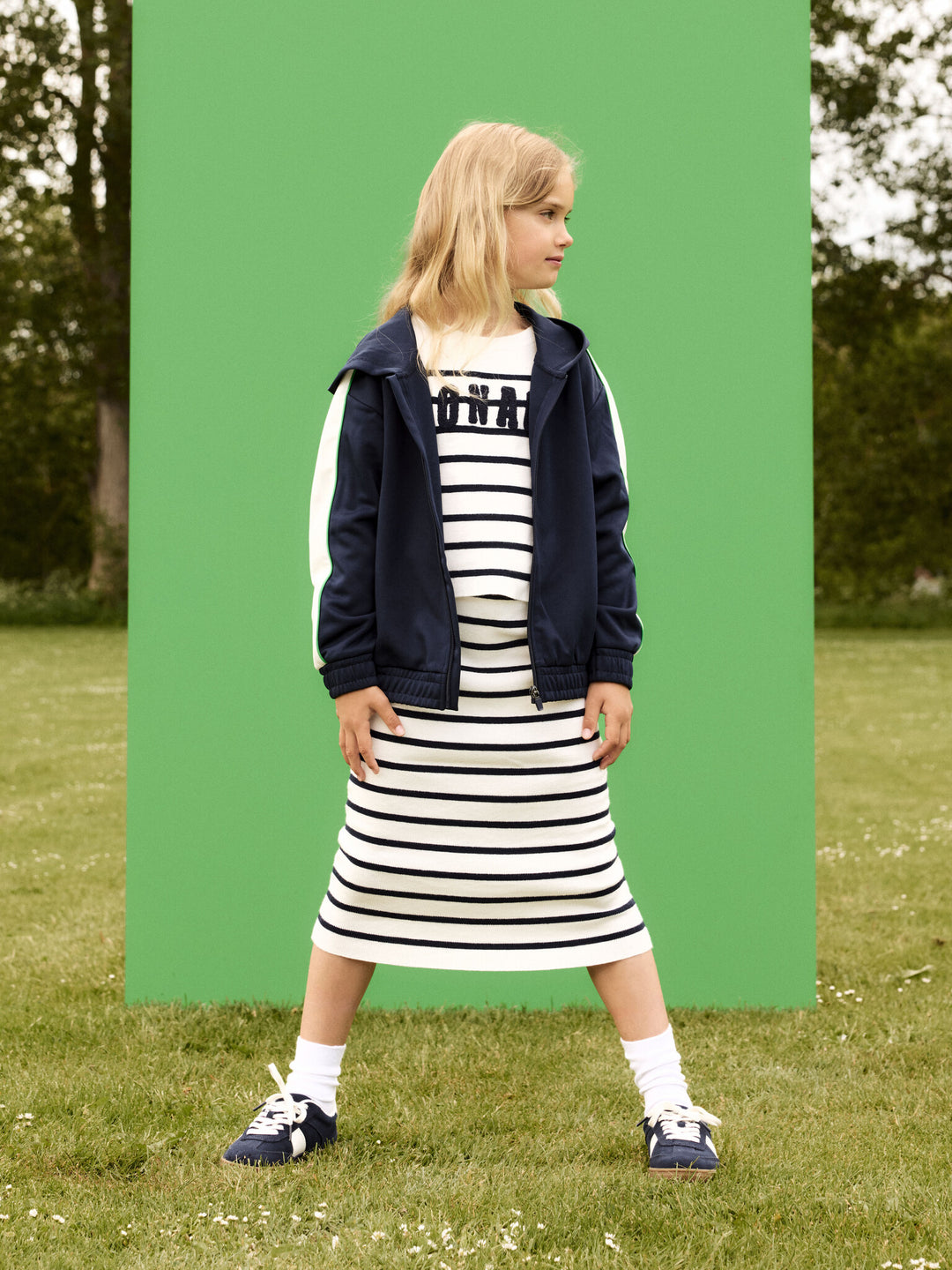 Kids trui DINILLA Navy Blazer Box Fit