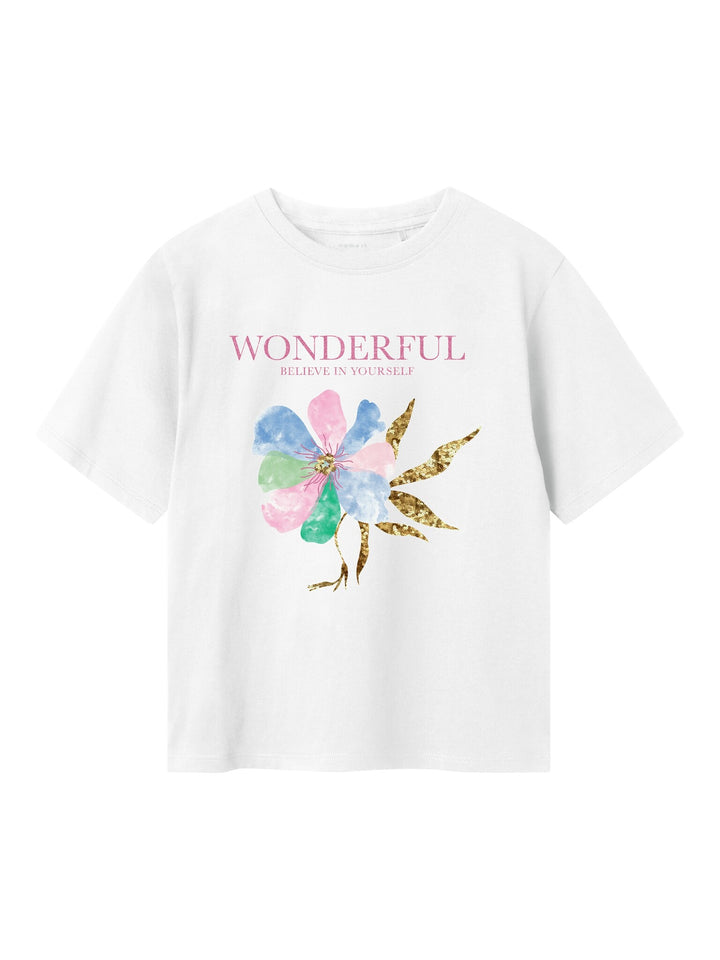 Kids T - shirt DUKKO Bright White Standard Fit