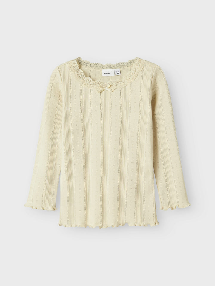 Mini Langarmshirt FREDA Summer Sand Slim Fit