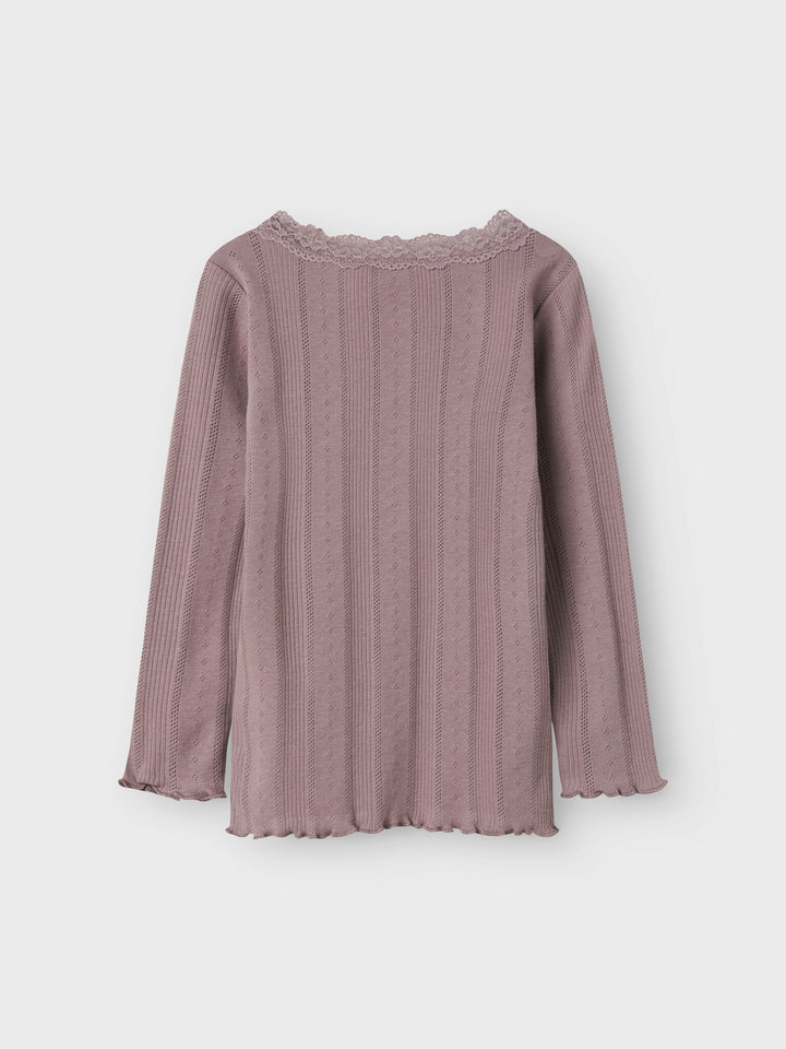 Mini Langarmshirt FREDA Holunder Slim Fit