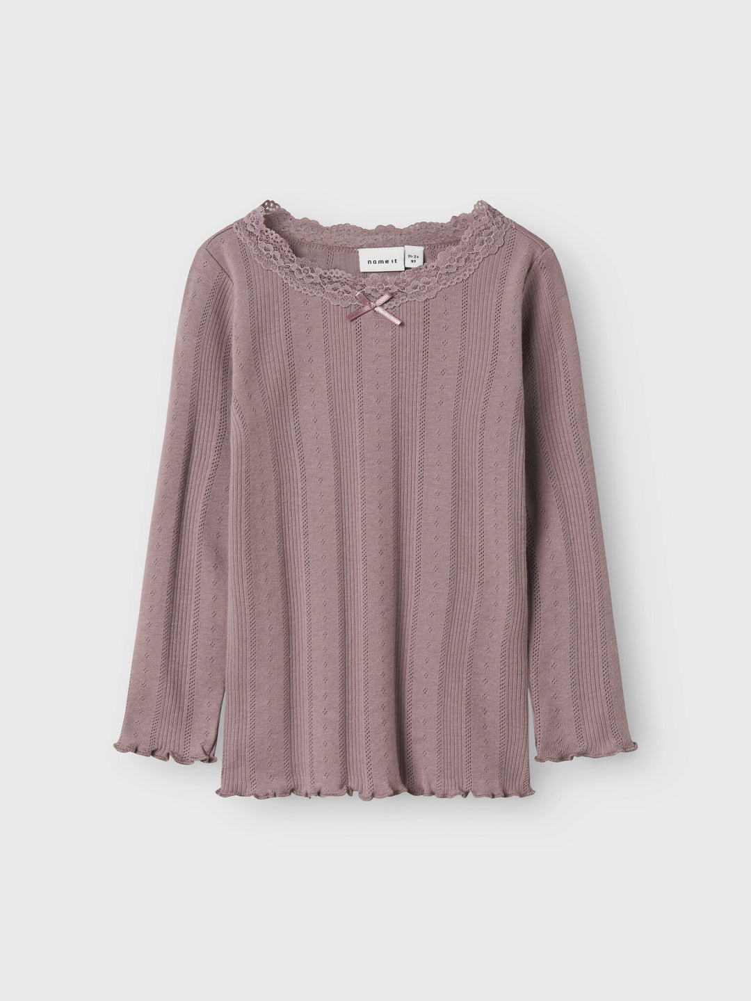 Mini Langarmshirt FREDA Holunder Slim Fit