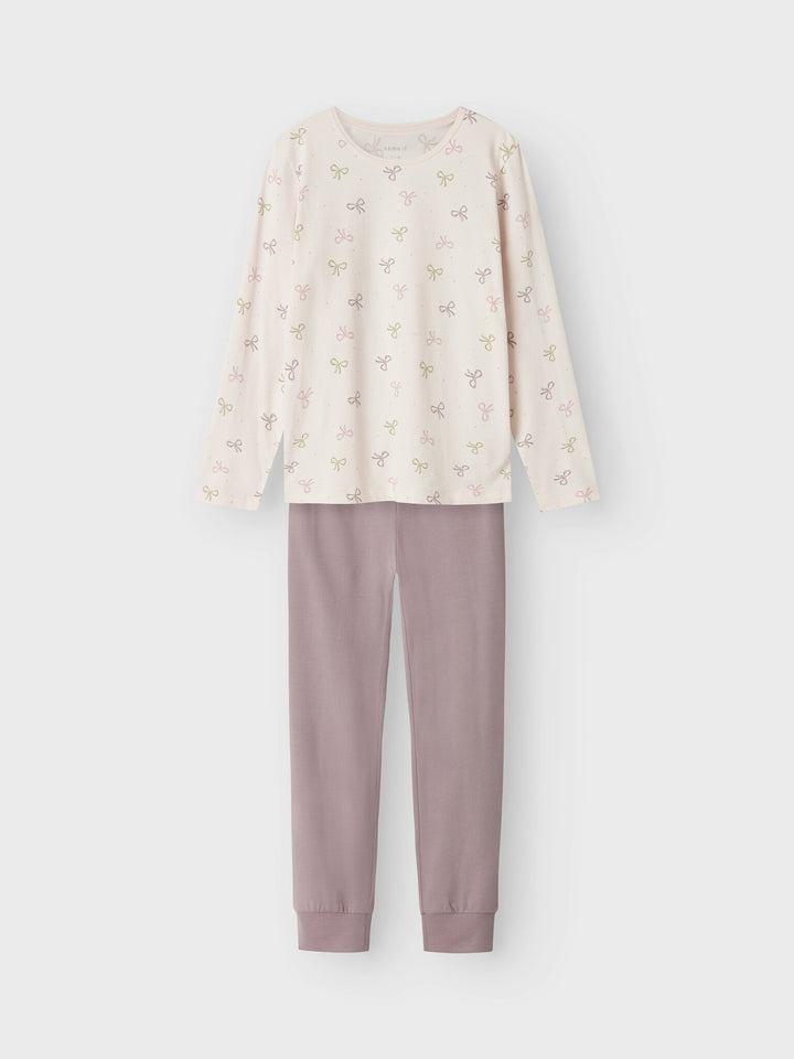 Kids pyjama NIGHTSET BARELY PINK BOW Barely Pink