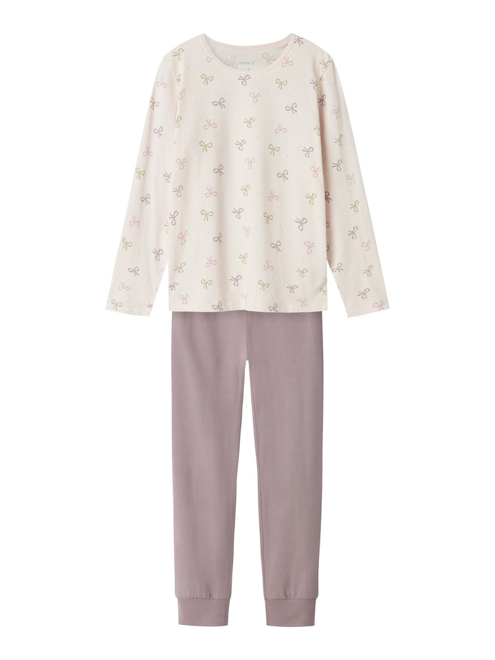 Kids pyjama NIGHTSET BARELY PINK BOW Barely Pink