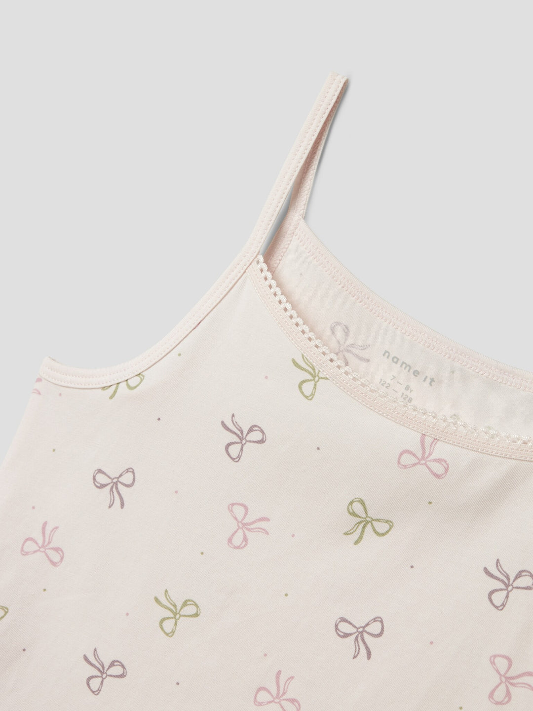 Kids ondergoed STRAP TOP 2P BARELY PINK BOW Barely Pink