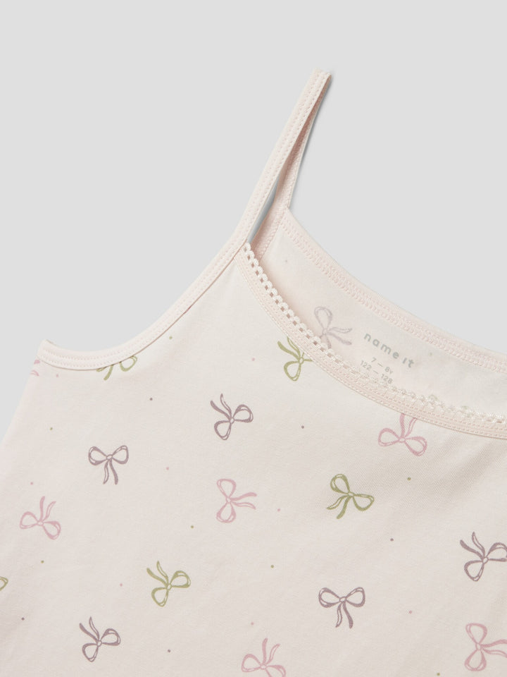 Kids ondergoed STRAP TOP 2P BARELY PINK BOW Barely Pink
