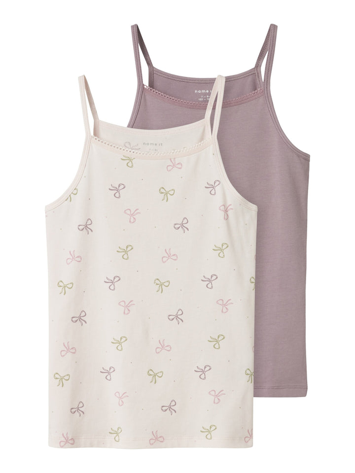 Kids ondergoed STRAP TOP 2P BARELY PINK BOW Barely Pink