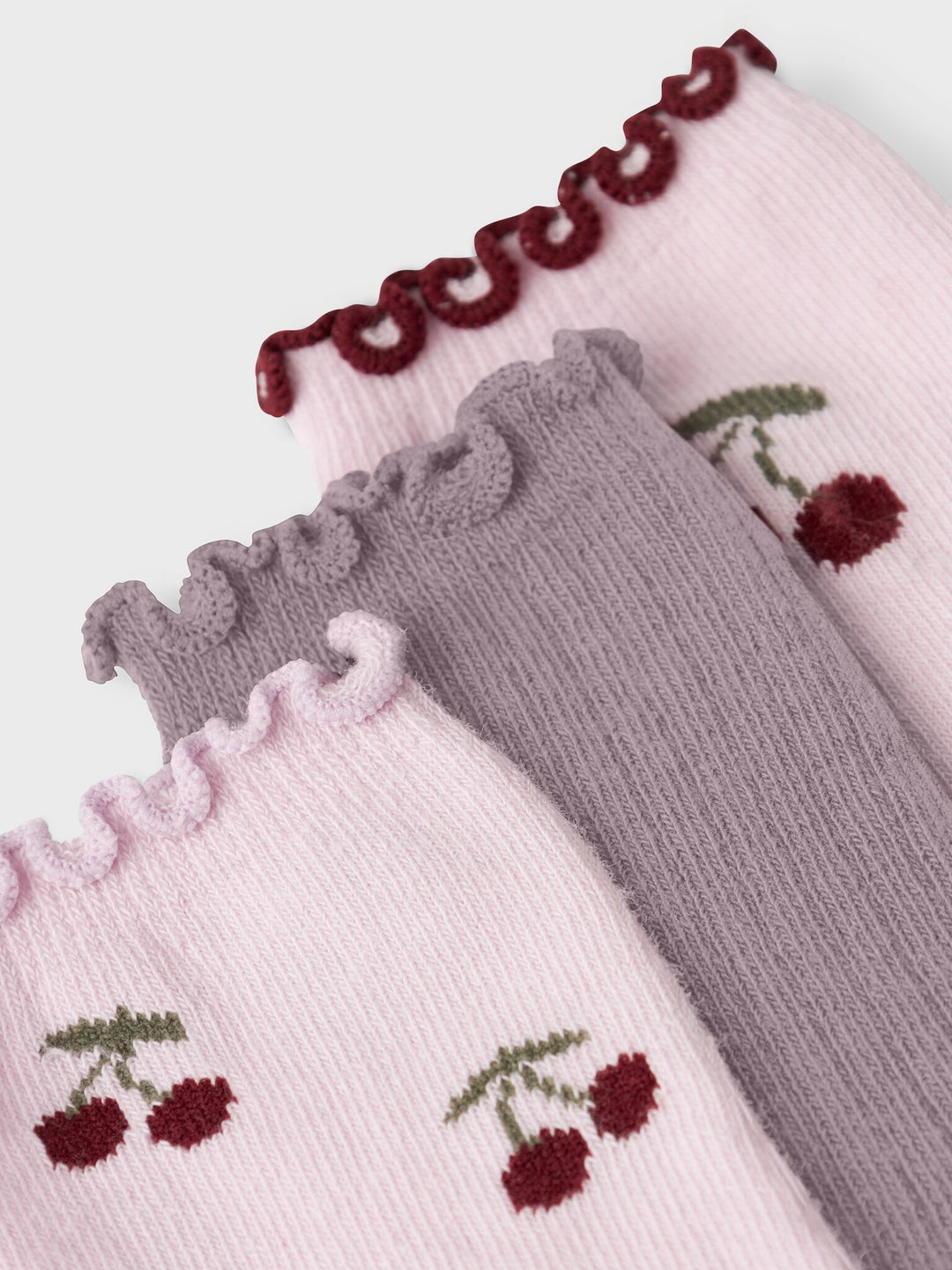 Mini Socken BITTA 3P Winsome Orchid Elderberry/Winsome Orchid