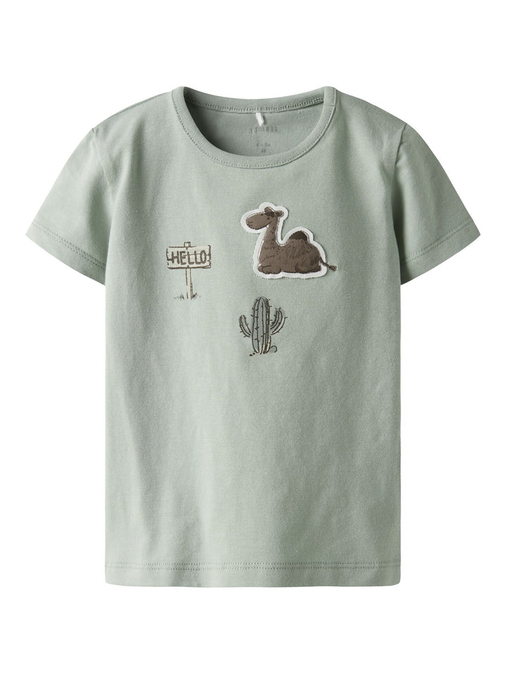 Baby T - shirt JUKE Aqua Gray Regular Fit