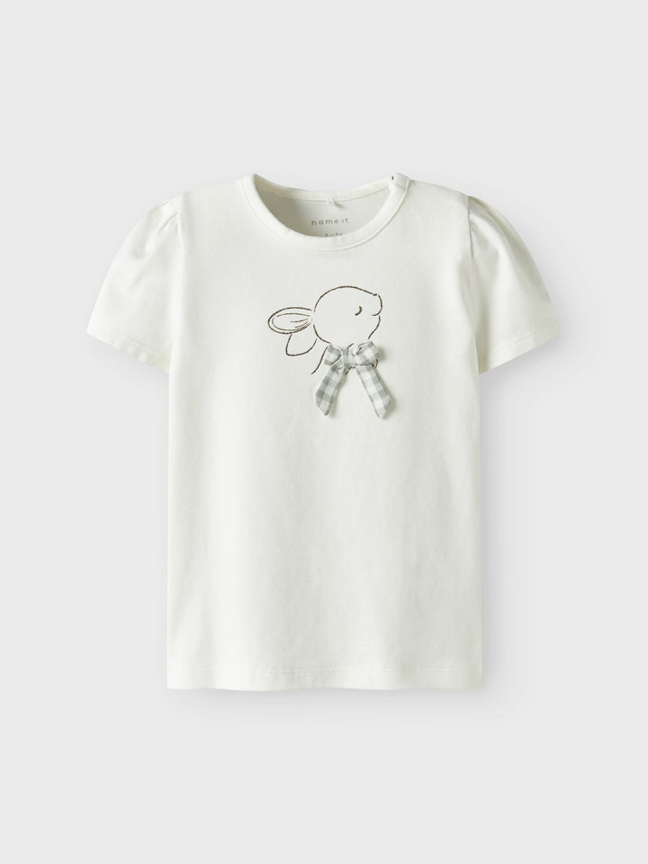Baby T - shirt HALMI Cloud Dancer Regular Fit
