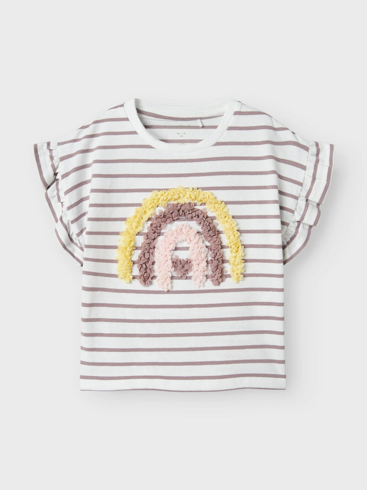 Mini Top JADEY Bright White Purple Dove Regular Fit