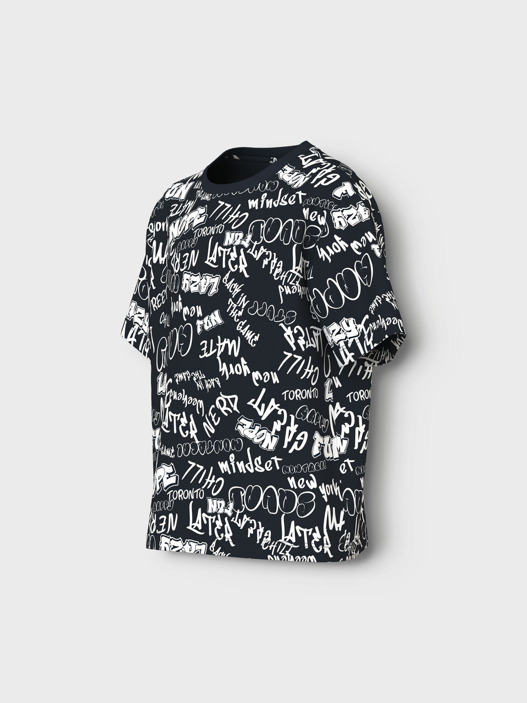 Kids T - shirt VELDO Navy Blazer Graffiti Relaxed Fit