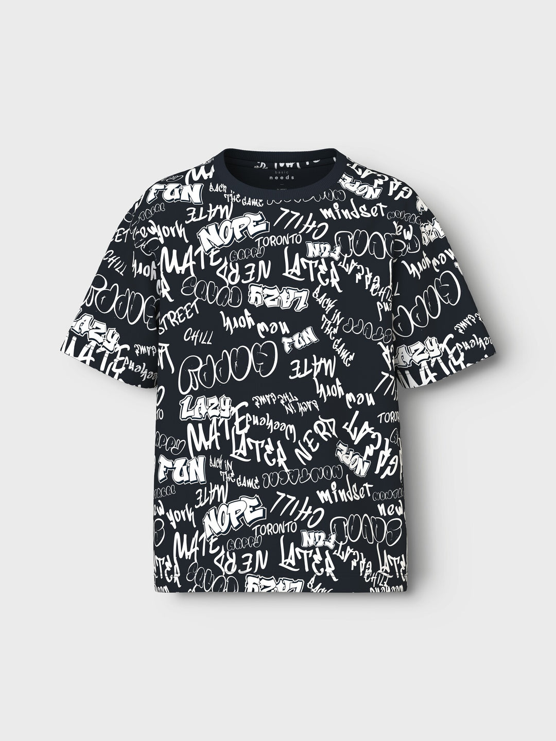 Kids T - shirt VELDO Navy Blazer Graffiti Relaxed Fit