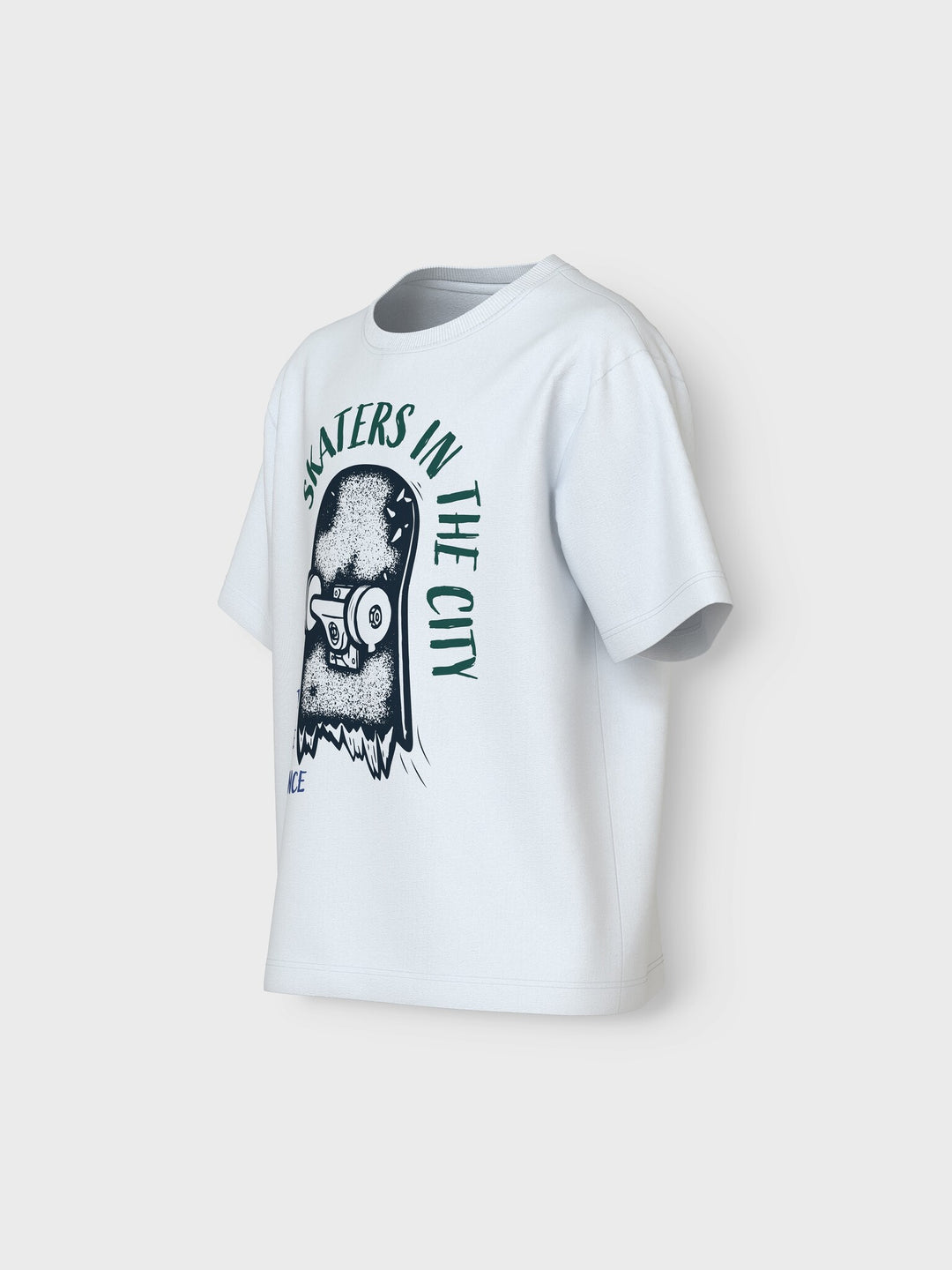 Kids T - shirt VELDO Bright White Skaters Relaxed Fit