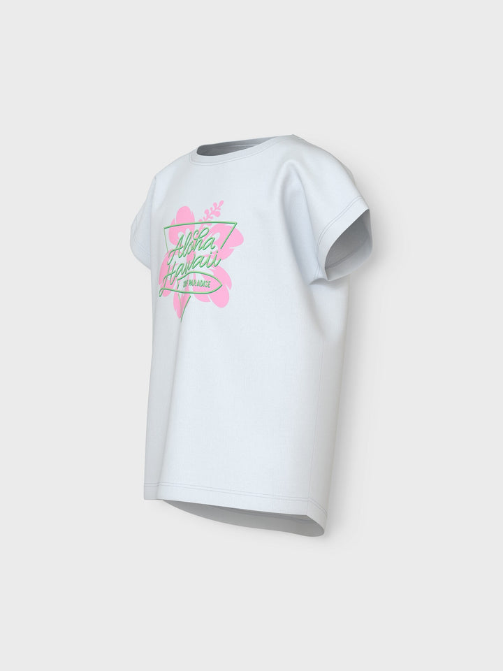 Kinder T-Shirt VIOLET Bright White Aloha Loose Fit